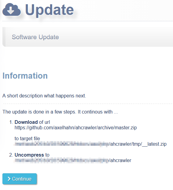 Screenshot: Updater